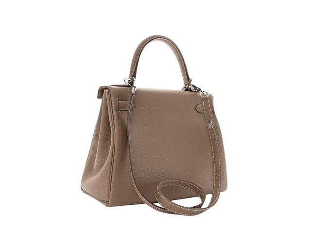 Hermes Hermes Kelly 28 In Epsom With Palladium Etoupe - view 2