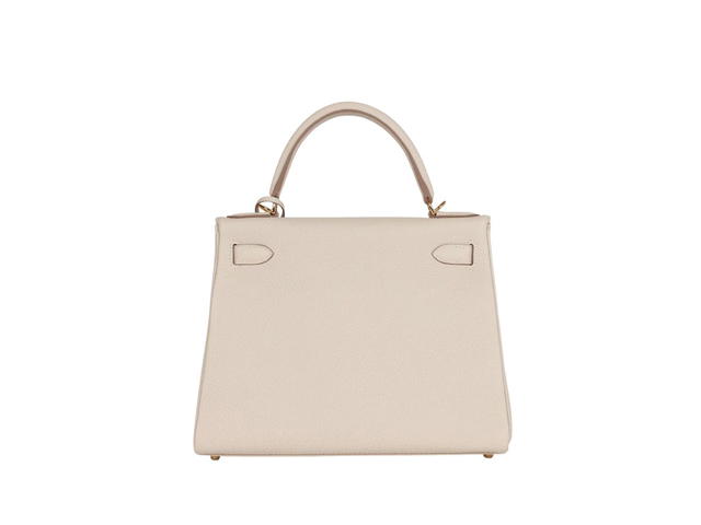 Hermes Hermes Kelly 28 Retourne Bag In Craie Togo Leather With Gold Hardware - view 3