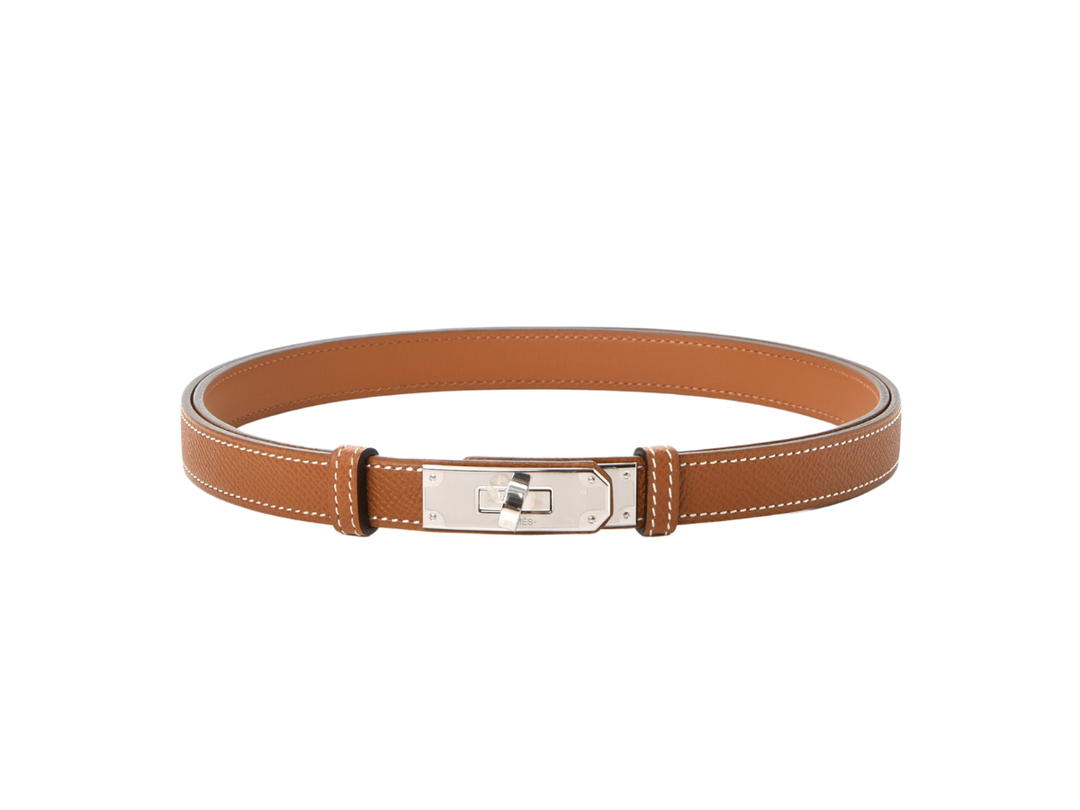 Hermes Hermes Kelly Belts 37 Gold Leather