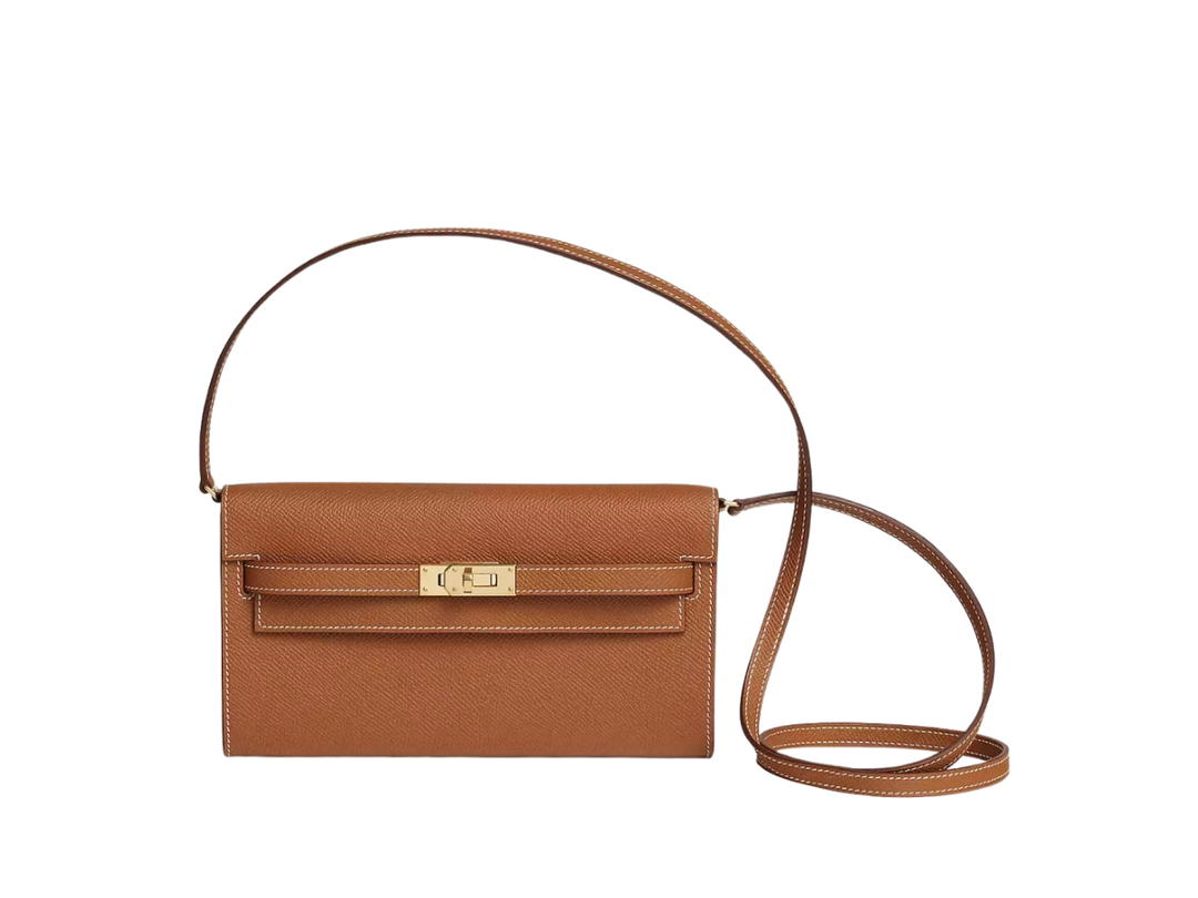 Hermes Hermes Kelly Classic To Go Wallet In Epsom Calfskin Leather With Gold-Plated Kelly Closure Gold