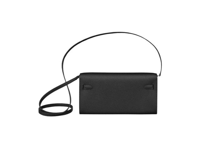 Hermes Hermes Kelly Classic To Go Wallet In Epsom Calfskin Leather With Palladium-Plated Kelly Closure Noir - view 2
