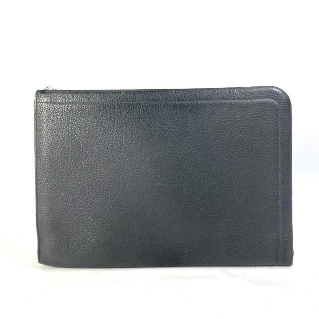 Hermes HERMES L-shaped fastener Zip tablet computer case bag Clutch bag Leather gray - view 2