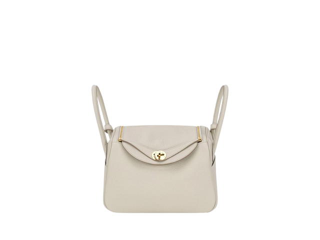 Hermes Hermes Lindy 26 Bag In Clemence Calfskin With Gold Hardware Beton - view 1