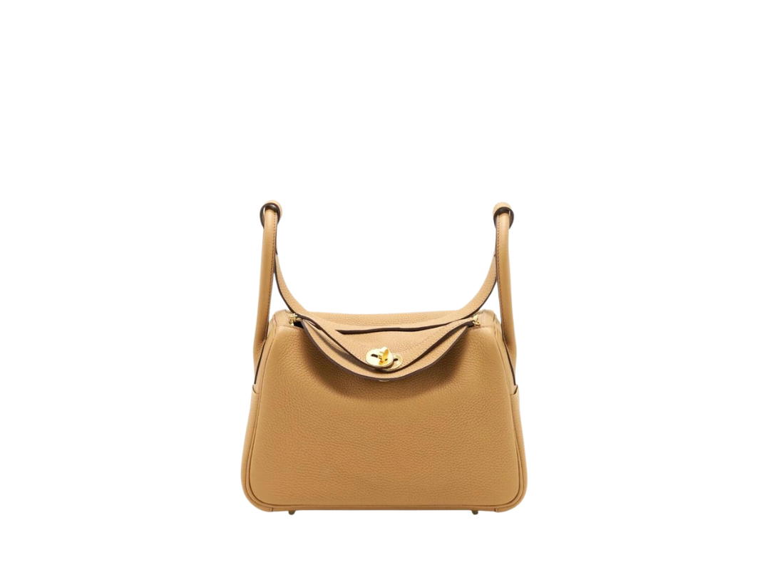 Hermes Hermes Lindy 26 Bag In Clemence Calfskin With Gold Hardware Biscuit