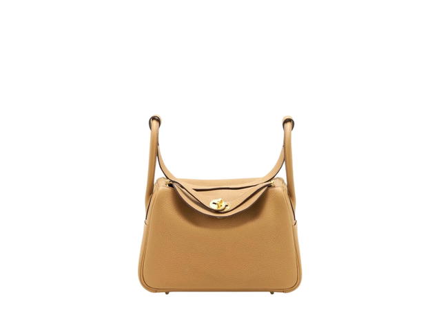 Hermes Hermes Lindy 26 Bag In Clemence Calfskin With Gold Hardware Biscuit - view 1