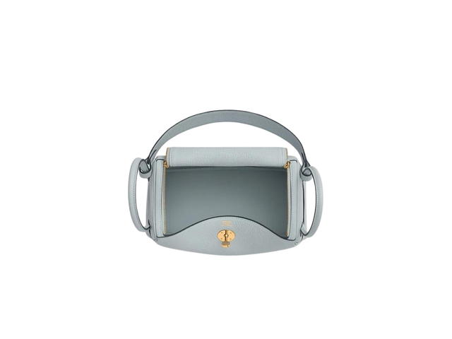 Hermes Hermes Lindy 26 Bag In Clemence Calfskin With Gold Hardware Bleu Pale - view 3