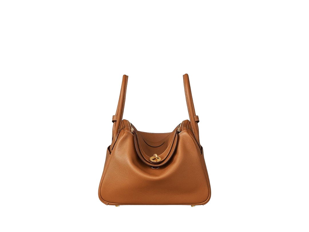 Hermes Hermes Lindy 26 Bag In Evercolor Calfskin With Gold Hardware Gold
