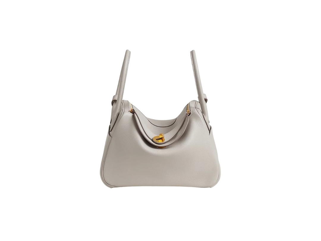 Hermes Hermes Lindy 26 Bag In Evercolor Leather With Gold-Plated Hardware Beton