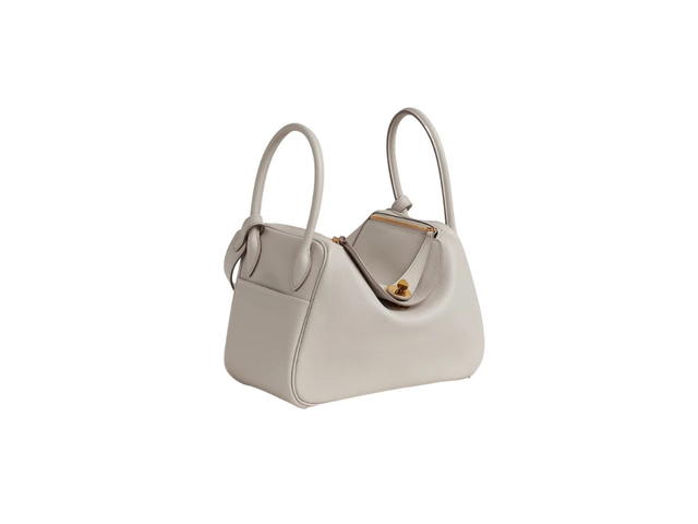 Hermes Hermes Lindy 26 Bag In Evercolor Leather With Gold-Plated Hardware Beton - view 2