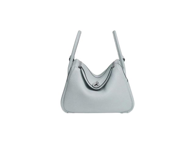 Hermes Hermes Lindy 26 Bag In Taurillon Clemence Leather With Palladium-Plated Hardware Bleu Pale - view 1