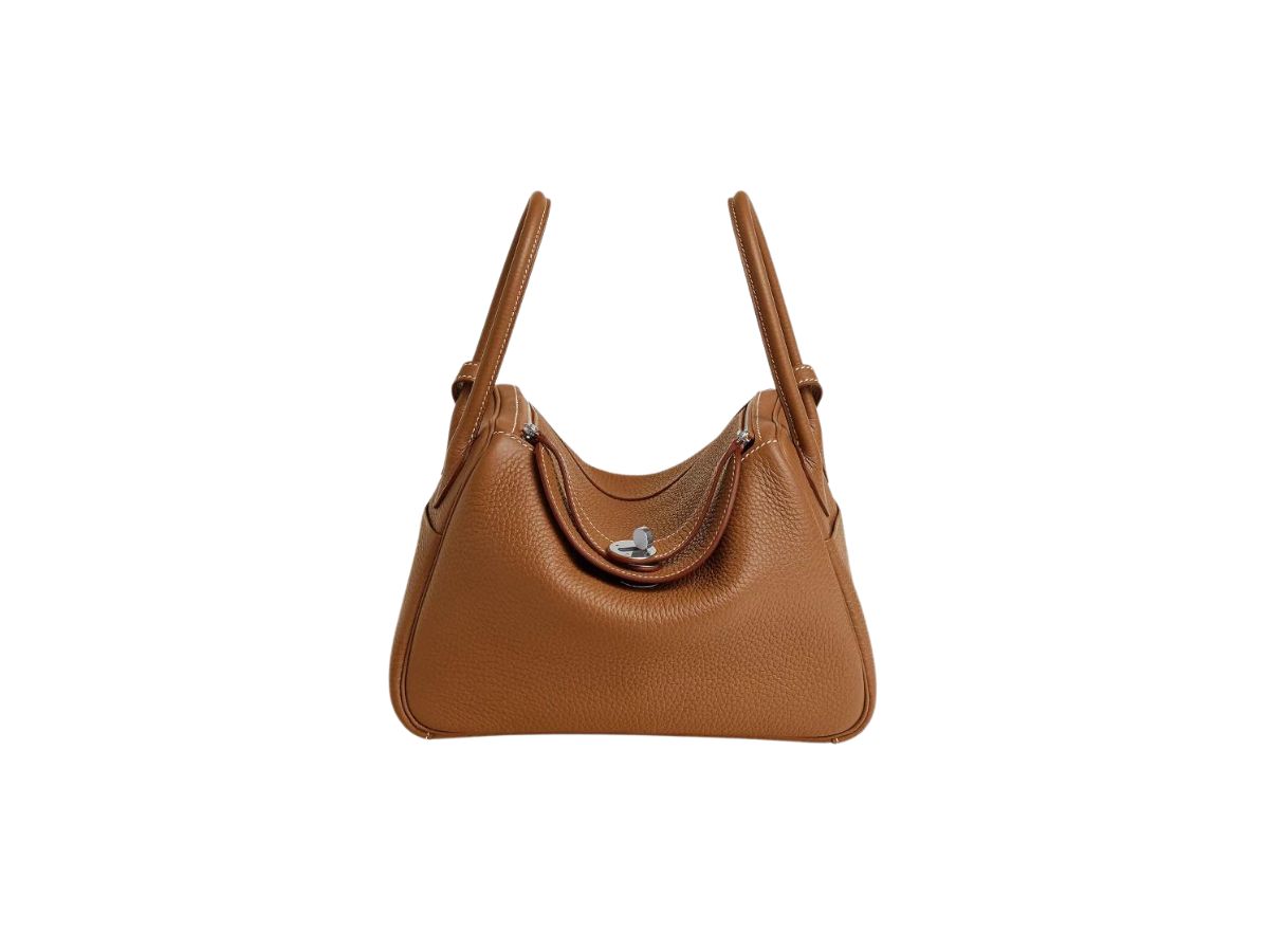 Hermes Hermes Lindy 26 Bag In Taurillon Clemence Leather With Palladium-Plated Hardware Gold