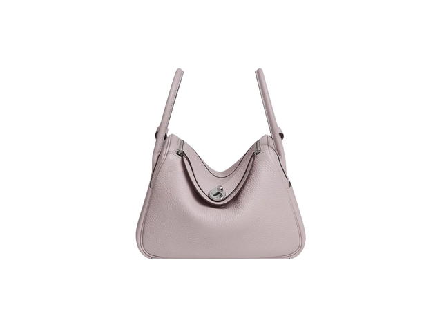 Hermes Hermes Lindy 26 Bag In Taurillon Clemence Leather With Palladium-Plated Hardware Mauve Pale - view 1