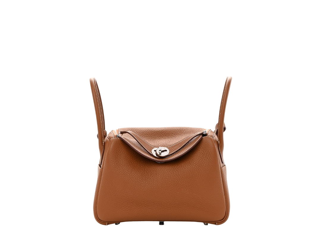 Hermes Hermes Lindy 26 In Clemence Calfskin Leather WIth Palladium Plated Hardware Gold