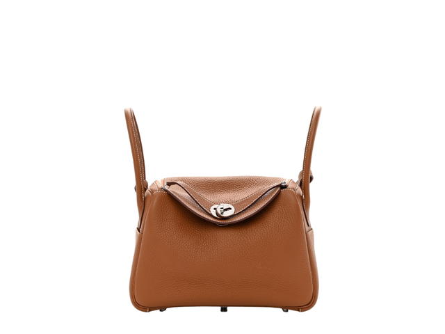 Hermes Hermes Lindy 26 In Clemence Calfskin Leather WIth Palladium Plated Hardware Gold - view 1