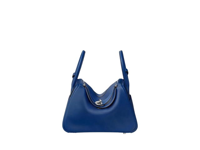 Hermes Hermes Lindy 26 Verso Bag In Swift Calfskin With Palladium Hardware Bleu Royal - view 1