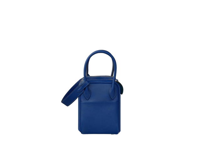 Hermes Hermes Lindy 26 Verso Bag In Swift Calfskin With Palladium Hardware Bleu Royal - view 2