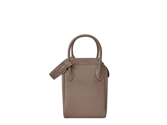Hermes Hermes Lindy 30 Bag In Clemence Calfskin With Gold Hardware Etoupe - view 2