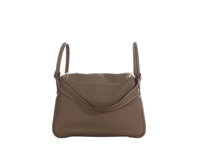 Hermes Hermes Lindy 30 Bag In Clemence Calfskin With Palldaium Hardware Etoupe - view 2
