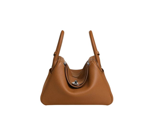 Hermes Hermes Lindy 30 Bag In Clemence Calfskin With Palldaium Hardware Gold - view 1