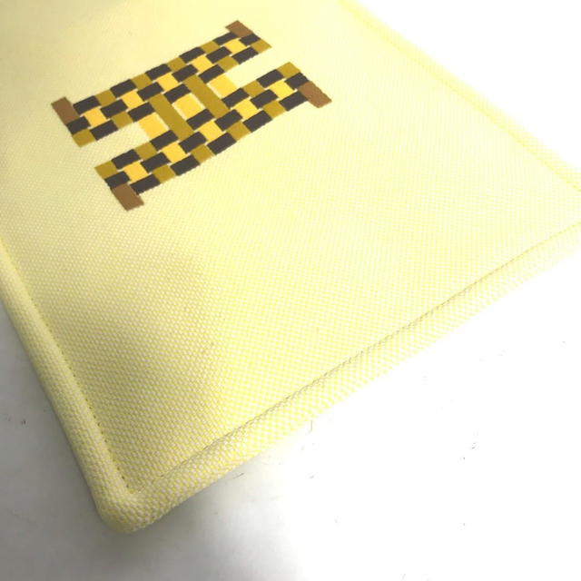 Hermes HERMES Makeup pouch Cosmetics Pouch H tissage Clutch bag Pouch Toile H yellow - view 5