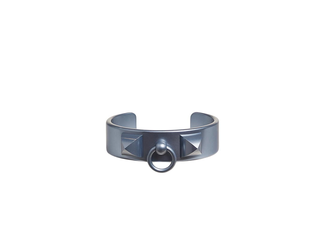 Hermes Hermes Medor Aluminium Sunset Bracelet In Metal With Sunset Aluminum Hardware Bleu Jean Lumière