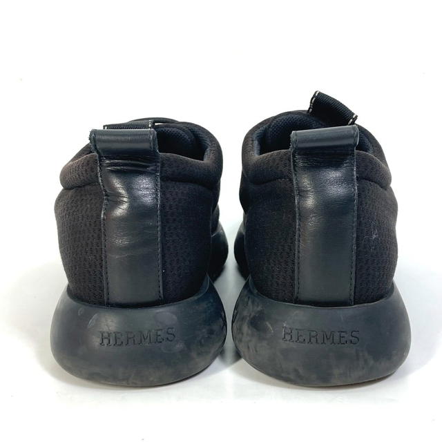 Hermes HERMES mesh Shoelace sneakers Mesh / Leather Black - view 4