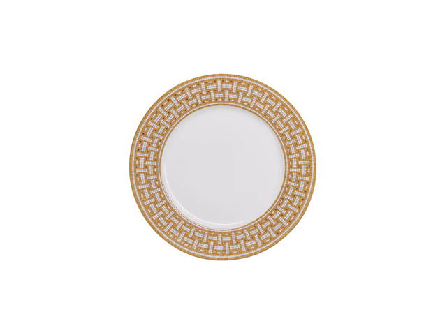 Hermes Hermes Mosaique Au 24 Gold Dinner Plate In Porcelain (Sets Of Two) - view 1