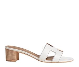 Buy Hermes Oasis Sandal In Calfskin With Iconic H Cut-Out Blanc at Sasom – Authentic and Ready to Ship