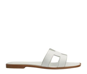 Buy Hermes Oran Sandal In Box Calfskin With Iconic H Cut-Out Blanc at Sasom – Authentic and Ready to Ship