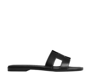Buy Hermes Oran Sandal In Box Calfskin With Iconic H Cut-Out Noir at Sasom – Authentic and Ready to Ship