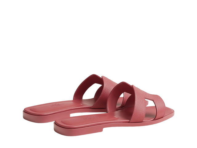 Hermes Hermes Oran Sandal In Box Calfskin With Iconic H Cut-Out Rose De Venise - view 3