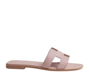 Buy Hermes Oran Sandal In Epsom Calfskin With Iconic H Cut-Out Rose Porcelaine at Sasom – Authentic and Ready to Ship