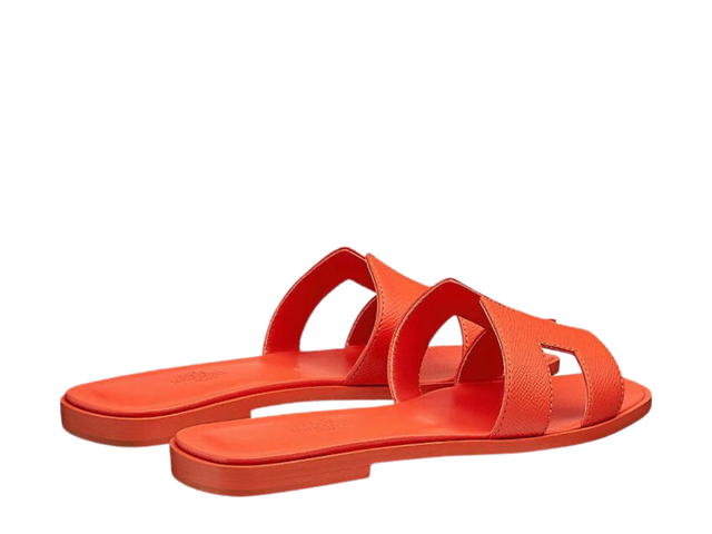 Hermes Hermes Oran Sandal In Epsom Calfskin With Iconic H Cut-Out Rose Sorbet - view 3