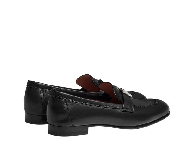 Hermes Hermes Paris Loafer In Goatskin With Signature H Detail Noir - view 3