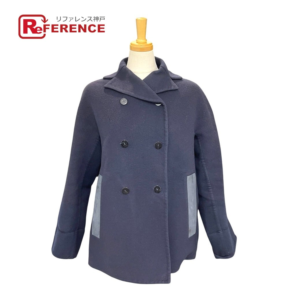 Hermes HERMES peacoat apparel outerwear Jacket Cashmere Navy