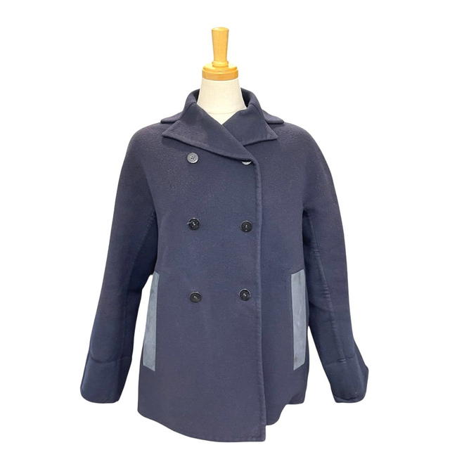 Hermes HERMES peacoat apparel outerwear Jacket Cashmere Navy - view 2