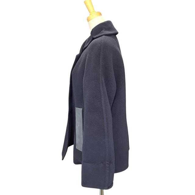 Hermes HERMES peacoat apparel outerwear Jacket Cashmere Navy - view 4