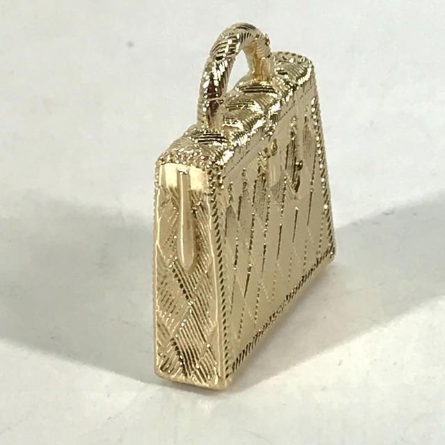 Hermes HERMES Pendant Top Necklace Accessories Curiosity Permanent Brass charm Unused - view 4