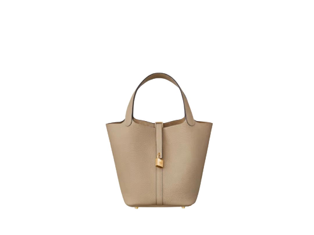 Hermes Hermes Picotin Lock 18 Bag In Clemence Leather With Gold Hardware Trench