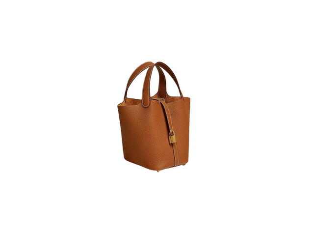 Hermes Hermes Picotin Lock 18 Bag In Clemence Leather With Gold-Plated Hardware Gold - view 2