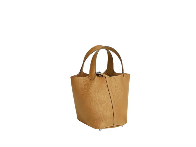 Hermes Hermes Picotin Lock Bag 18 In Clemence Leather With Palladium-Plated Kelly Lock Closure Biscuit - view 2