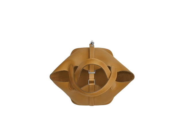 Hermes Hermes Picotin Lock Bag 18 In Clemence Leather With Palladium-Plated Kelly Lock Closure Biscuit - view 3