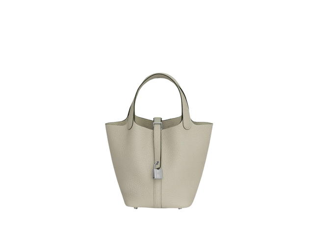 Hermes Hermes Picotin Lock 18 Bag In Clemence Leather With Palladium Hardware Sauge - view 1