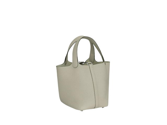 Hermes Hermes Picotin Lock 18 Bag In Clemence Leather With Palladium Hardware Sauge - view 3