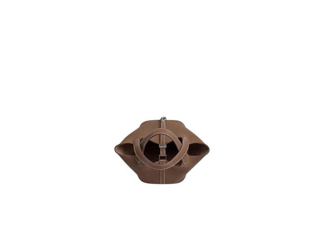 Hermes Hermes Picotin Lock 18 Bag In Clemence Leather With Palladium-Plated Hardware Etoupe - view 3