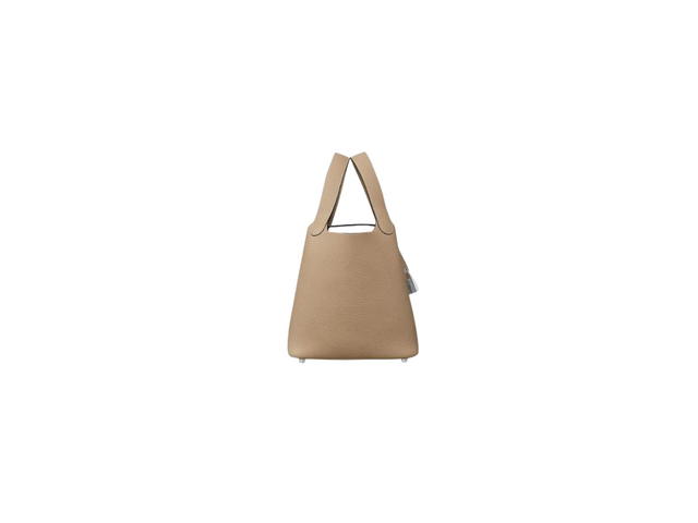 Hermes Hermes Picotin Lock 18 Bag In Clemence Leather With Palladium-Plated Trench - view 2