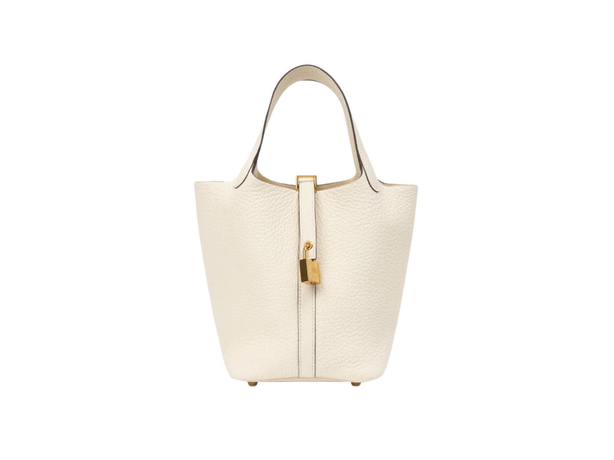 Hermes Hermes Picotin Lock 18 In Clemence Leather With Gold-Plated Kelly Lock Closure Nata