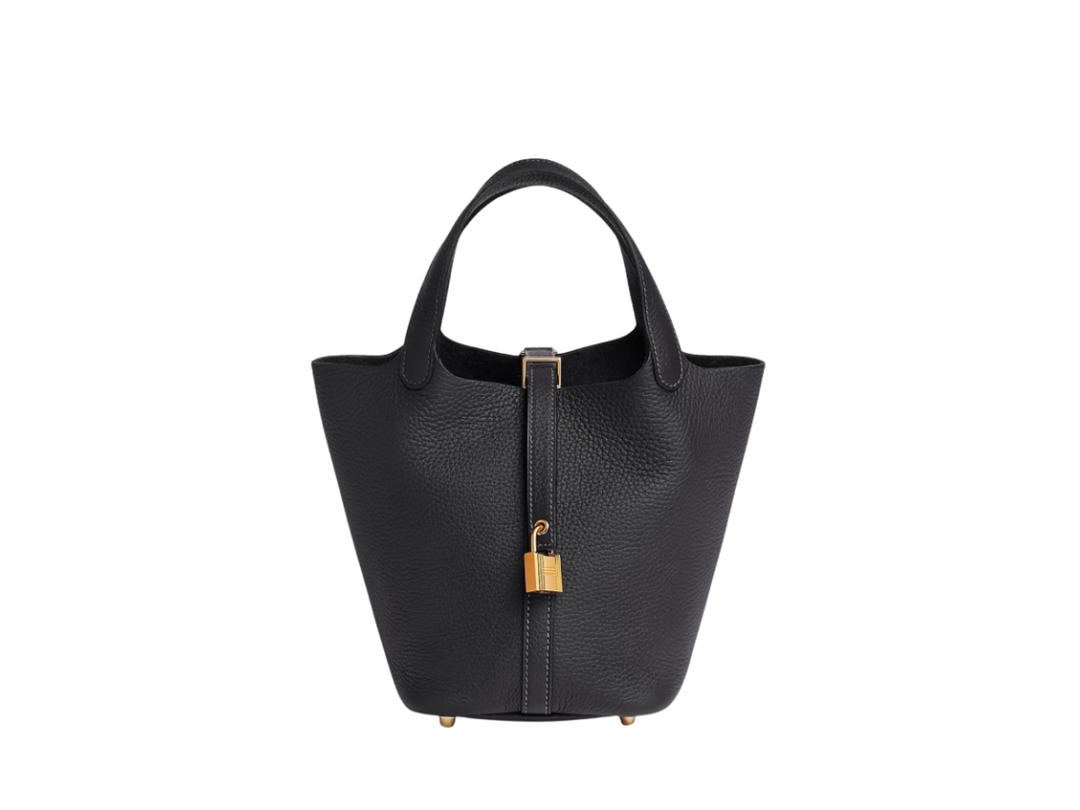 Hermes Hermes Picotin Lock Bag 18 In Clemence leather With Gold-Plated Kelly Lock Closure Caban