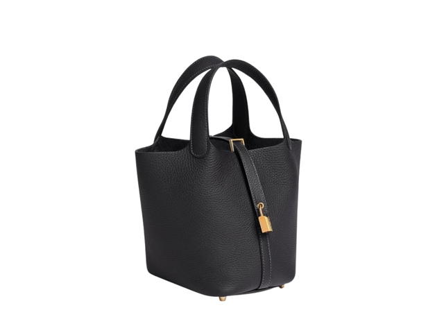 Hermes Hermes Picotin Lock Bag 18 In Clemence leather With Gold-Plated Kelly Lock Closure Caban - view 2