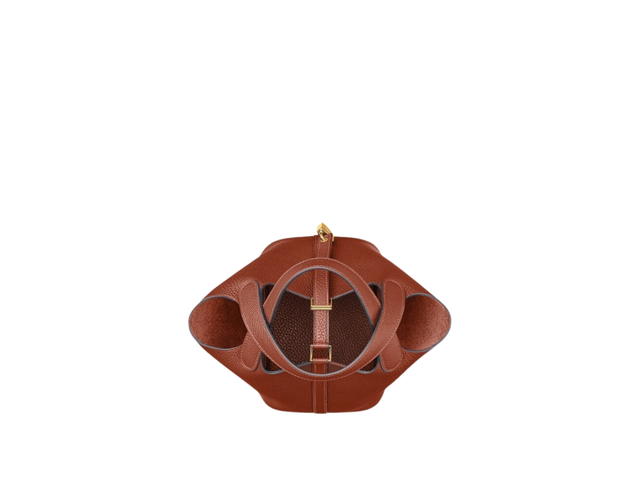 Hermes Hermes Picotin Lock Bag 18 In Clemence leather With Gold-Plated Kelly Lock Closure Gold Cuivre - view 3